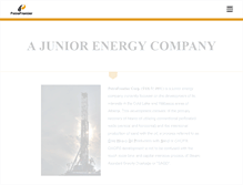 Tablet Screenshot of petrofrontier.com